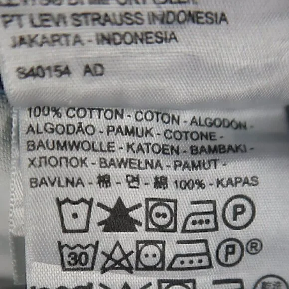 LEVI'S 505 BLUE DENIM STRAIGHT LEG JEANS MENS SIZE W34 L29 - Picture 3 of 9